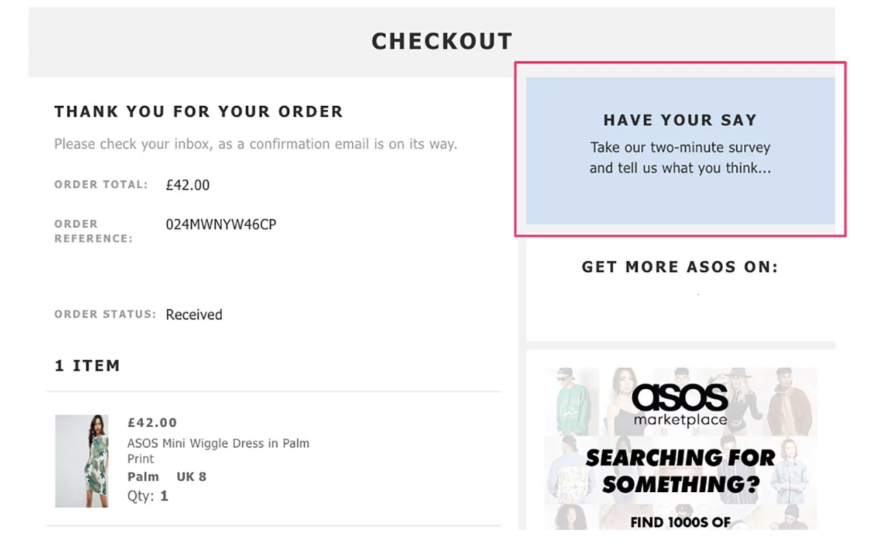 ASOS on-site survey