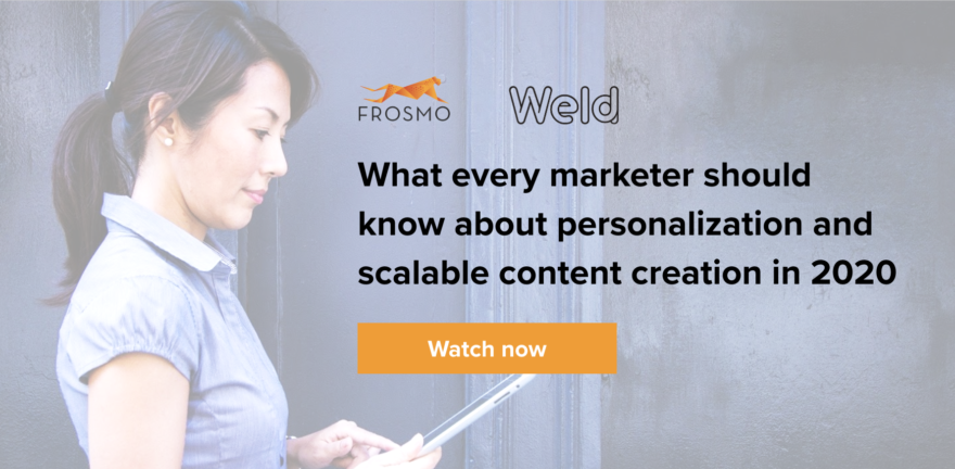 Webinar: Personalization with scalable content creation